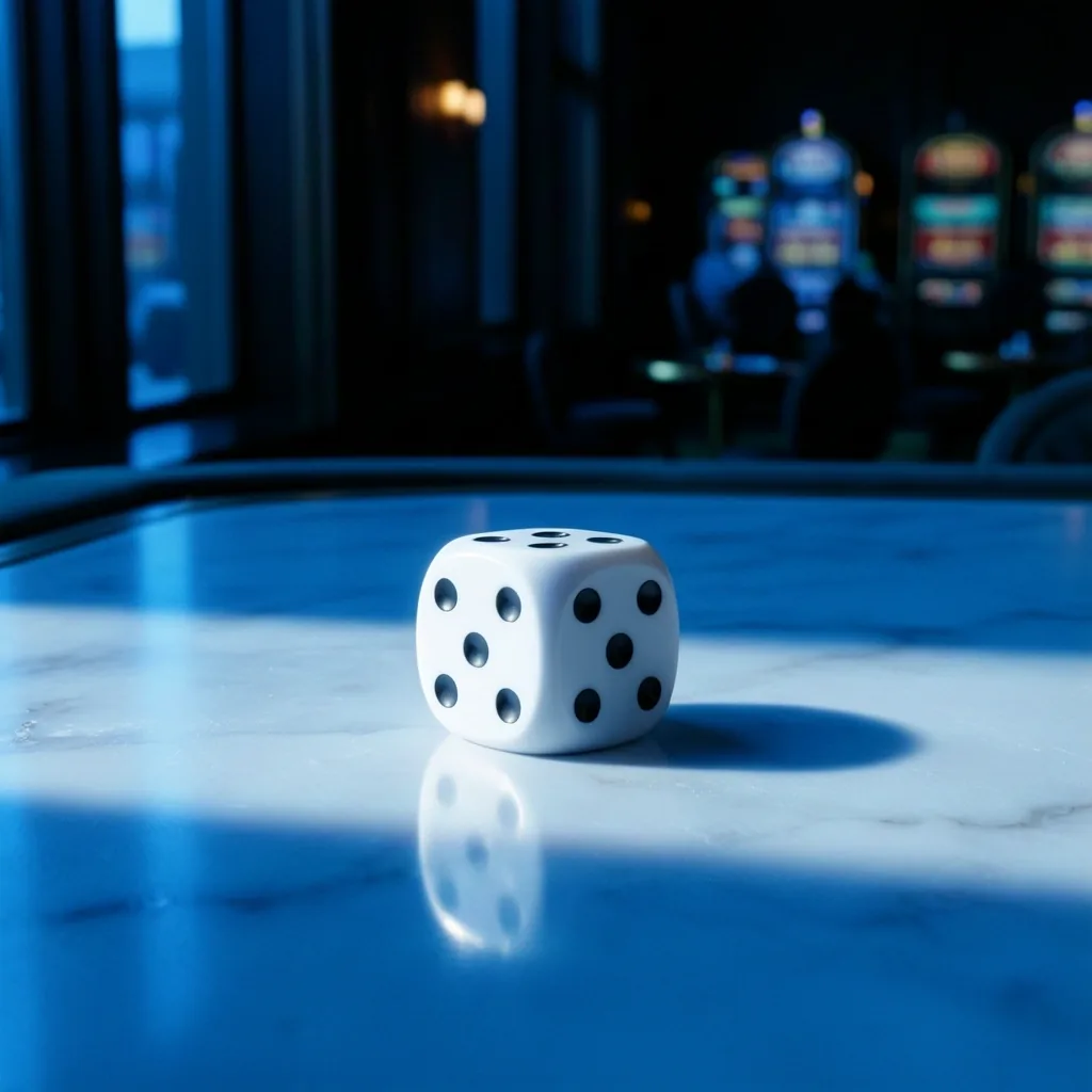 Casino dobbelsteen detail